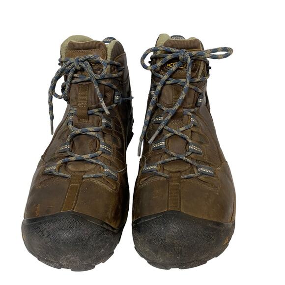 Keen Detroit Brown Leather Waterproof Steel Toe Work Boots Size 13 - Picture 3 of 9